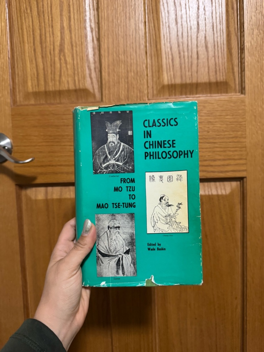 Classics in Chinese Philosophy: From Mo Tzu to Mao Tse-Tung (1972 Hardcover)